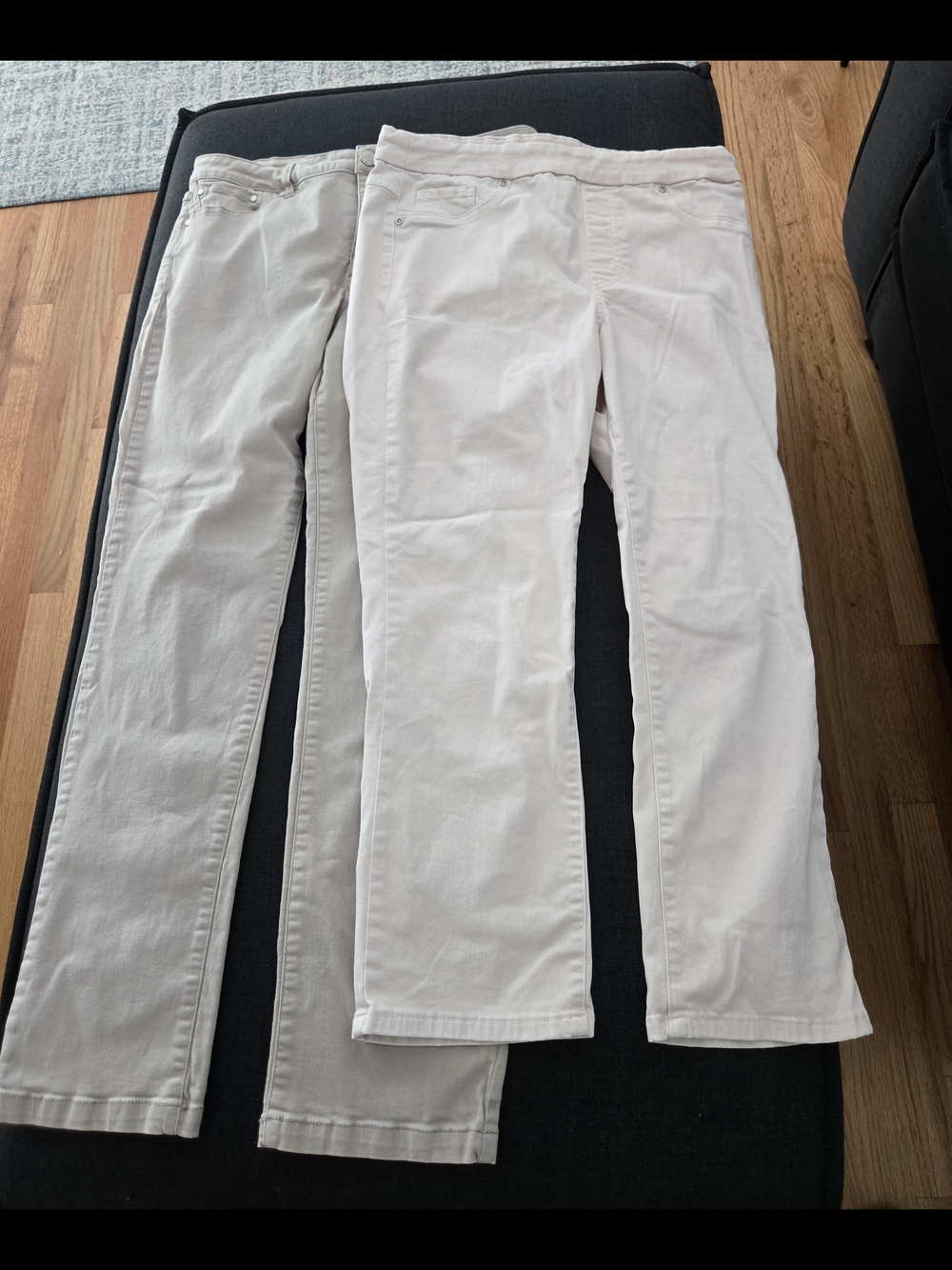 Bundle Of 2 Tribal Pairs Straight Leg White And Cream Jeans 12